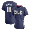 Men's No.10 Mike Zunino Cleveland Guardians Navy Elite 2024 City Connect Jersey