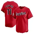 Men's No.11 Toby Harrah Cleveland Guardians Red Limited Alternate Jersey
