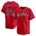 Men's No.14 Larry Doby Cleveland Guardians Red Limited Alternate Jersey