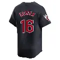 Men's No.16 Dwight Gooden Cleveland Guardians Navy Limited Alternate Jersey