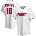 Men's No.16 Dwight Gooden Cleveland Guardians White Replica Home Jersey