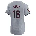 Men's No.16 Jakob Junis Cleveland Guardians Gray Elite Road Jersey