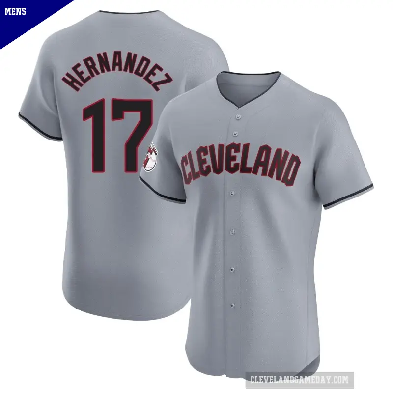Men's No.17 Keith Hernandez Cleveland Guardians Gray Elite Road Jersey