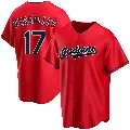 Men's No.17 Zoilo Versalles Cleveland Guardians Red Replica Alternate Jersey