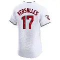 Men's No.17 Zoilo Versalles Cleveland Guardians White Elite Home Jersey