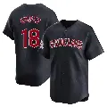 Men's No.18 Duane Kuiper Cleveland Guardians Navy Limited Alternate Jersey