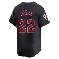 Men's No.22 Nolan Jones Cleveland Guardians Navy Limited Alternate Jersey