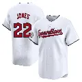 Men's No.22 Nolan Jones Cleveland Guardians White Limited Home Jersey