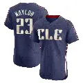 Men's No.23 Bo Naylor Cleveland Guardians Navy Elite 2024 City Connect Jersey