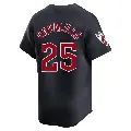 Men's No.25 Vic Davalillo Cleveland Guardians Navy Limited Alternate Jersey