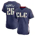 Men's No.26 Boog Powell Cleveland Guardians Navy Elite 2024 City Connect Jersey