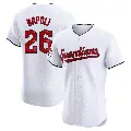 Men's No.26 Mike Napoli Cleveland Guardians White Elite Home Jersey
