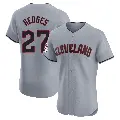Men's No.27 Austin Hedges Cleveland Guardians Gray Elite Road Jersey