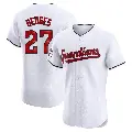 Men's No.27 Austin Hedges Cleveland Guardians White Elite Home Jersey