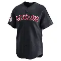 Men's No.27 Bryan Lavastida Cleveland Guardians Navy Limited Alternate Jersey