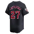 Men's No.27 Bryan Lavastida Cleveland Guardians Navy Limited Alternate Jersey
