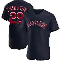 Men's No.29 Andre Thornton Cleveland Guardians Navy Authentic Alternate Jersey