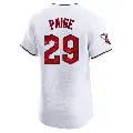 Men's No.29 Satchel Paige Cleveland Guardians White Elite Home Jersey