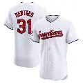 Men's No.31 Sam Hentges Cleveland Guardians White Elite Home Jersey