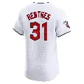 Men's No.31 Sam Hentges Cleveland Guardians White Elite Home Jersey