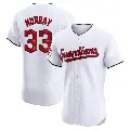 Men's No.33 Eddie Murray Cleveland Guardians White Elite Home Jersey