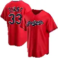 Men's No.33 Luis Tiant Cleveland Guardians Red Replica Alternate Jersey