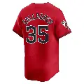 Men's No.35 Cam Gallagher Cleveland Guardians Red Limited Alternate Jersey