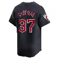 Men's No.37 Trevor Stephan Cleveland Guardians Navy Limited Alternate Jersey