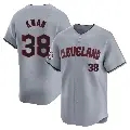 Men's No.38 Steven Kwan Cleveland Guardians Gray Limited Road Jersey