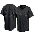 Men's No.39 Kyle Scott Cleveland Guardians Black Replica Pitch Fashion Jersey