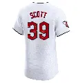 Men's No.39 Kyle Scott Cleveland Guardians White Elite Home Jersey