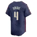 Men's No.4 Juan Uribe Cleveland Guardians Navy Limited 2024 City Connect Jersey