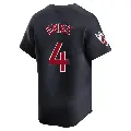 Men's No.4 Juan Uribe Cleveland Guardians Navy Limited Alternate Jersey