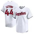 Men's No.44 Slade Cecconi Cleveland Guardians White Limited Home Jersey