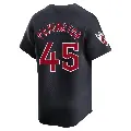 Men's No.45 Konnor Pilkington Cleveland Guardians Navy Limited Alternate Jersey