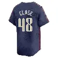 Men's No.48 Emmanuel Clase Cleveland Guardians Navy Limited 2024 City Connect Jersey