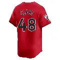 Men's No.48 Emmanuel Clase Cleveland Guardians Red Limited Alternate Jersey
