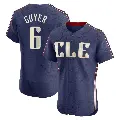Men's No.6 Brandon Guyer Cleveland Guardians Navy Elite 2024 City Connect Jersey