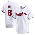 Men's No.6 David Fry Cleveland Guardians White Limited Home Jersey
