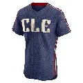 Men's No.7 Will Wilson Cleveland Guardians Navy Elite 2024 City Connect Jersey