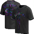 Men's No.99 James Karinchak Cleveland Guardians Black Replica Holographic Alternate Jersey