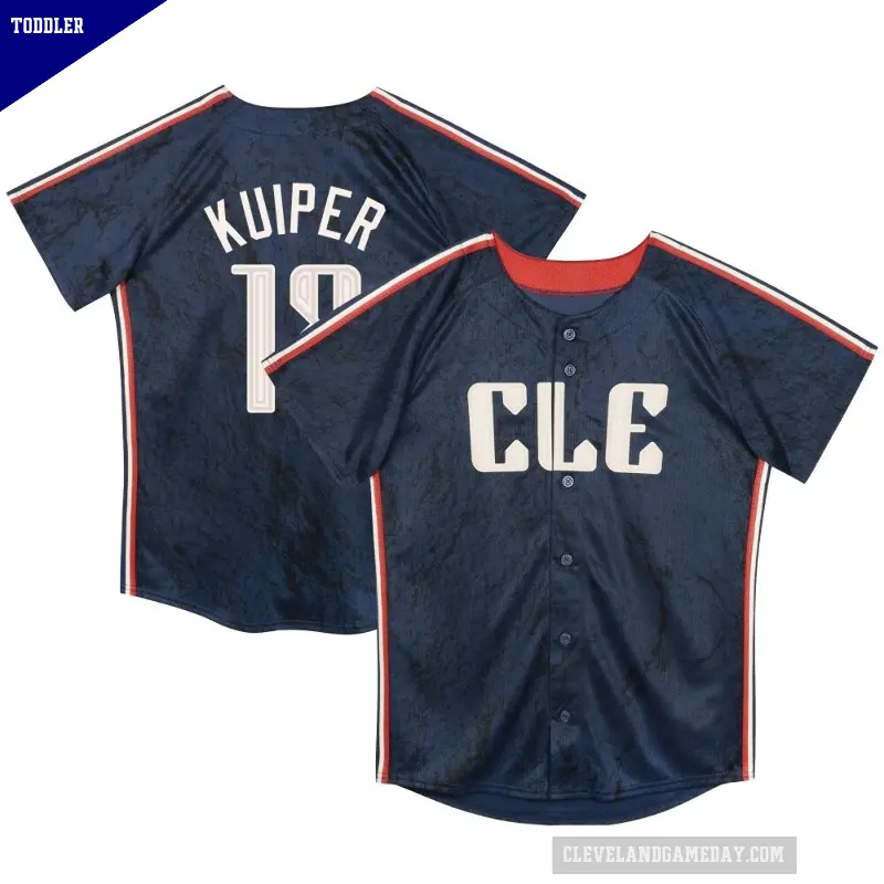 Toddler No.18 Duane Kuiper Cleveland Guardians Navy Limited Preschool & 2024 City Connect Jersey