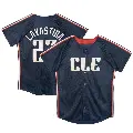 Toddler No.27 Bryan Lavastida Cleveland Guardians Navy Limited Preschool & 2024 City Connect Jersey
