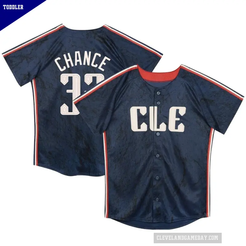 Toddler No.32 Dean Chance Cleveland Guardians Navy Limited Preschool & 2024 City Connect Jersey