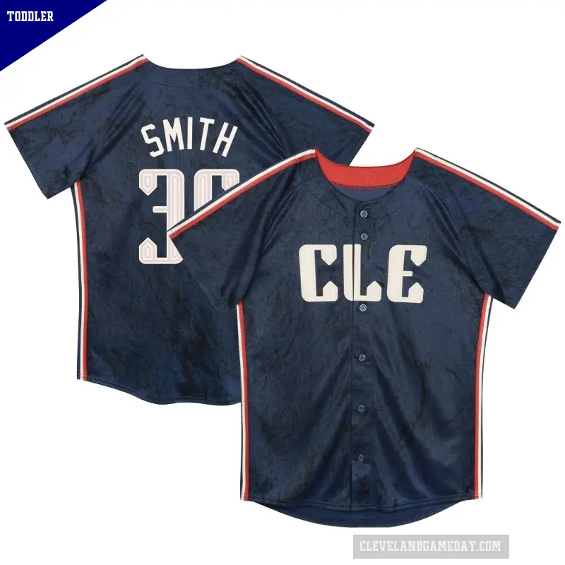 Toddler No.36 Cade Smith Cleveland Guardians Navy Limited Preschool & 2024 City Connect Jersey