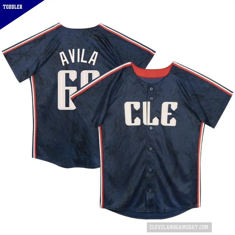 Toddler No.60 Pedro Avila Cleveland Guardians Navy Limited Preschool & 2024 City Connect Jersey