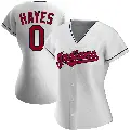 Women's No.0 Willie Mays Hayes Cleveland Guardians White Replica Home Jersey