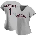 Women's No.1 Angel Martinez Cleveland Guardians Gray Authentic Road Jersey