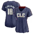 Women's No.10 Daniel Schneemann Cleveland Guardians Navy Limited 2024 City Connect Jersey