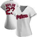Women's No.23 Bo Naylor Cleveland Guardians White Replica Home Jersey